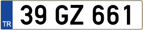 Trailer License Plate